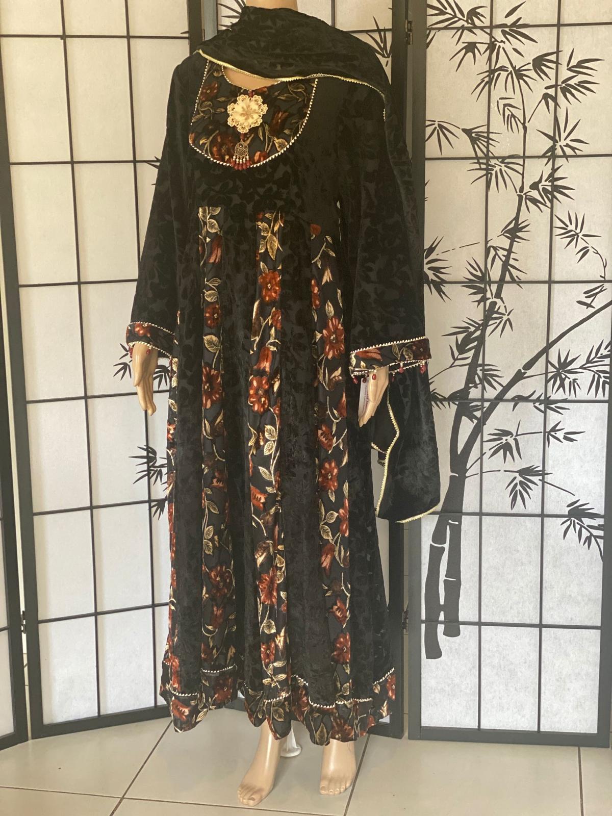 2-Piece Palachi Anarkali Frock with Shawl