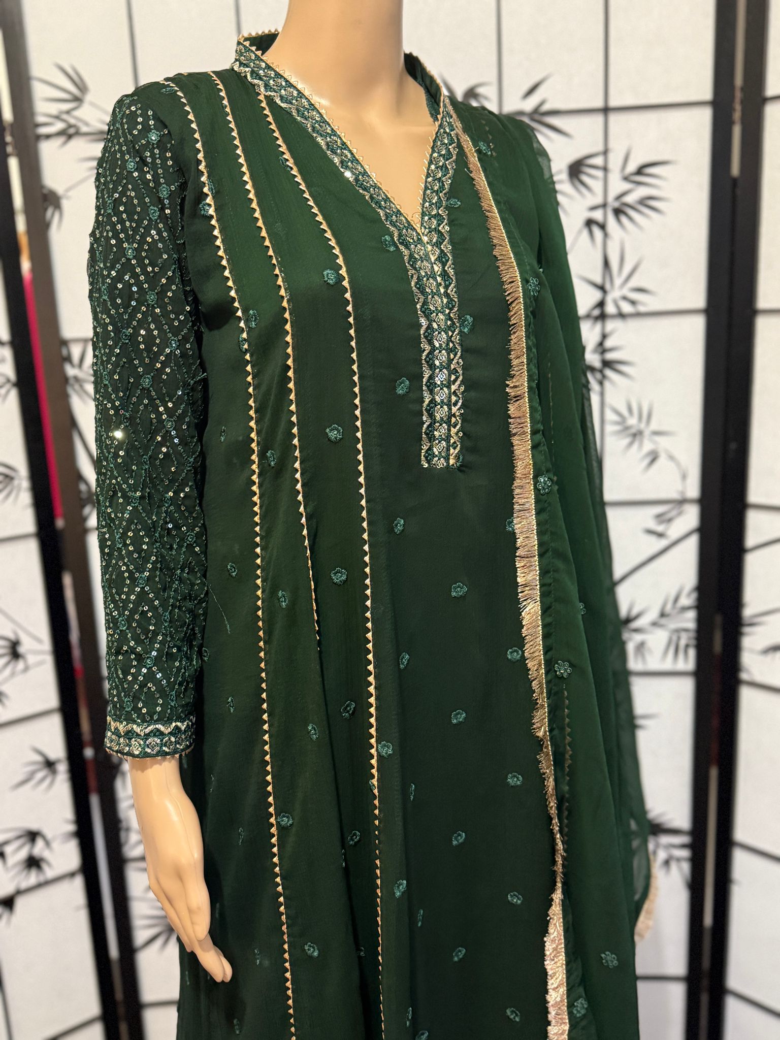 Embellished Resham Embroidered Anarkali Frock