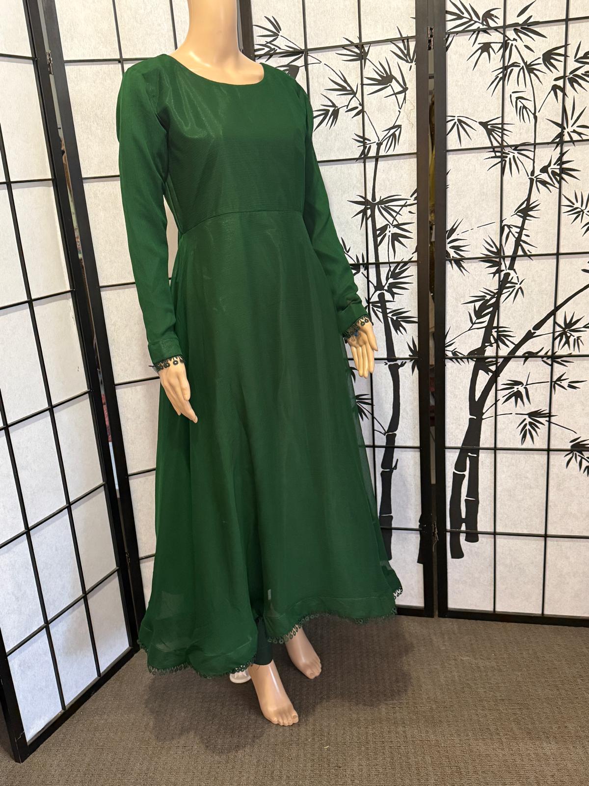 Simple Yet Stylish – 3-Piece Chiffon Dress