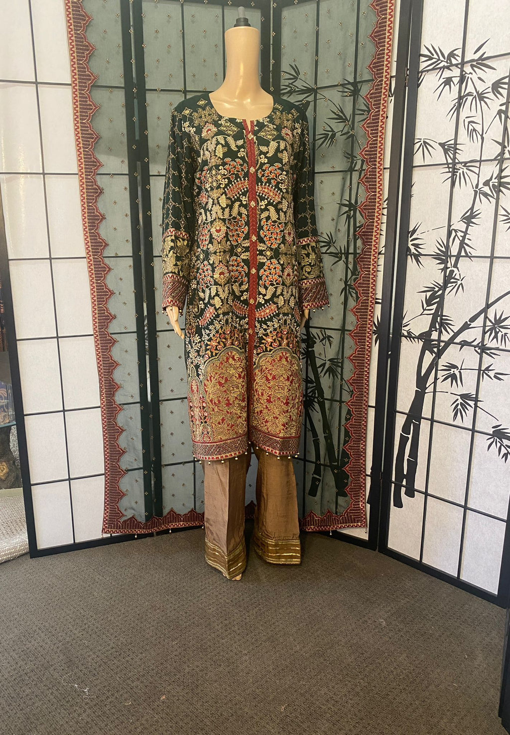 Pure Chiffon Shirt & Dupatta With Resham Embroidery