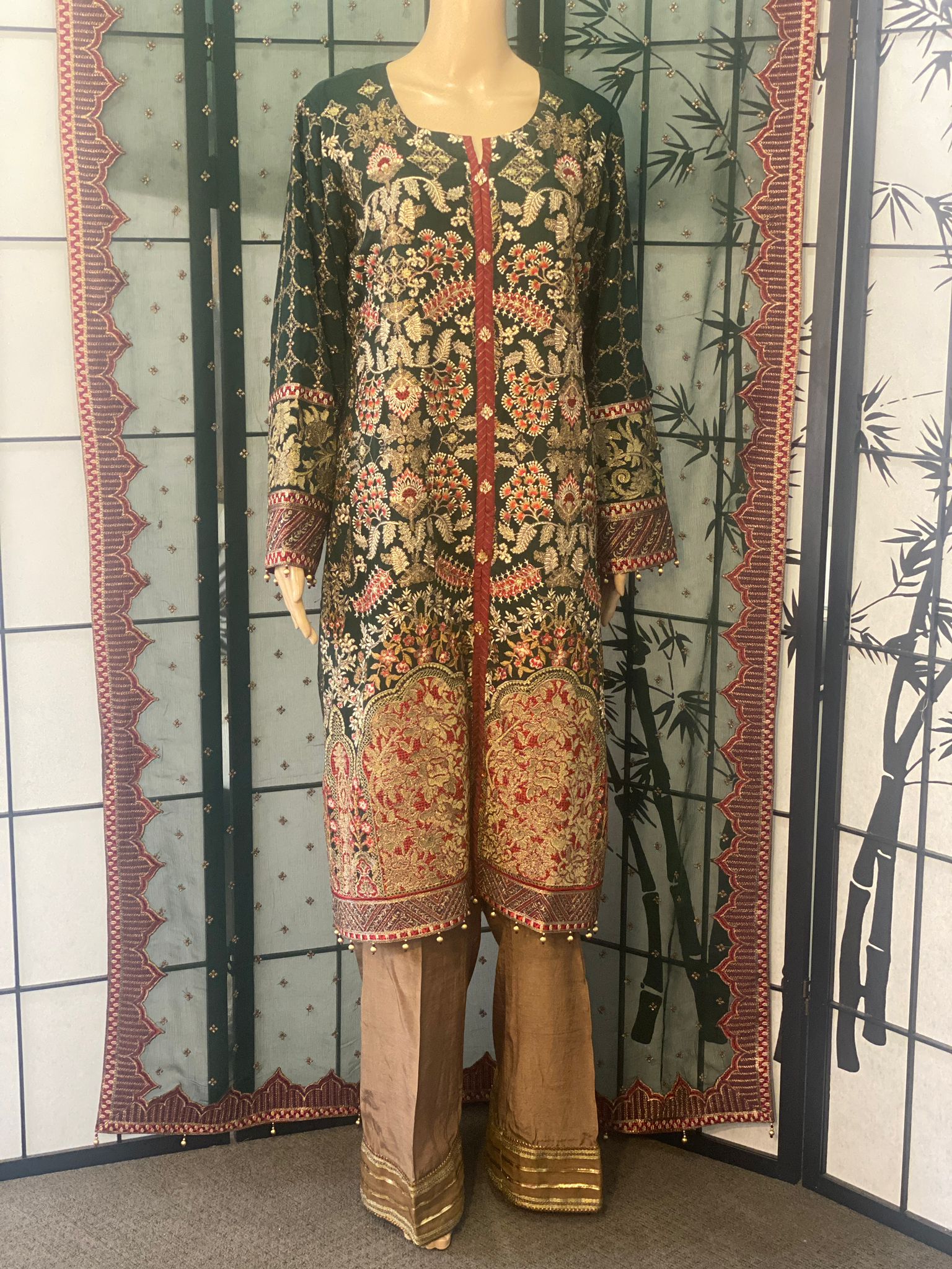 Pure Chiffon Shirt & Dupatta With Resham Embroidery