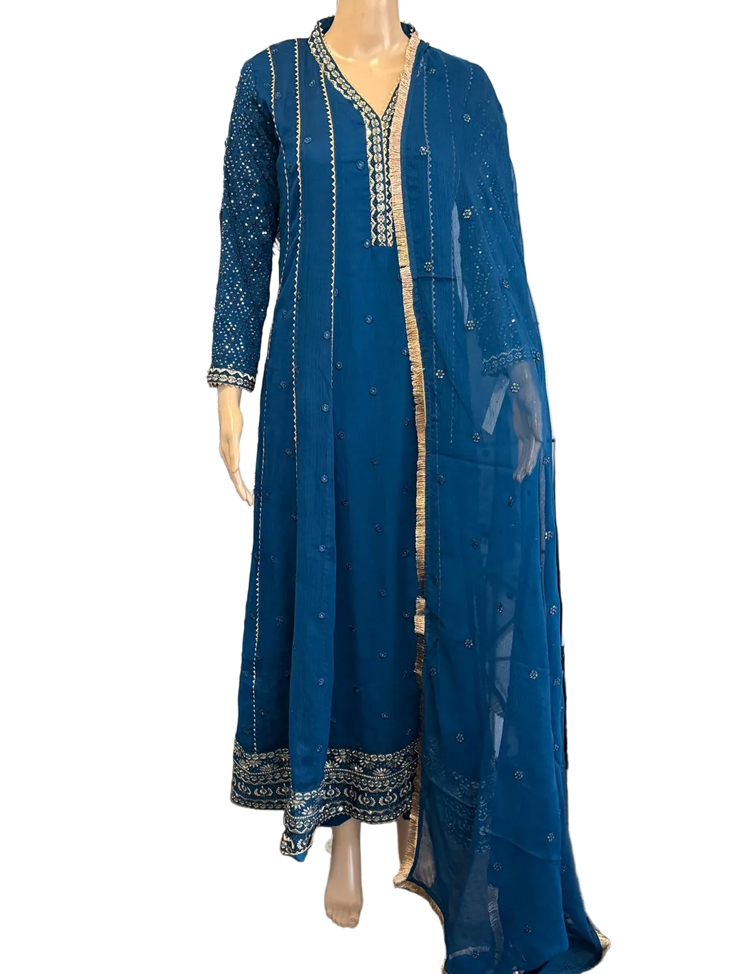 Trendy Yet Stylish – Embellished Chiffon Anarkali