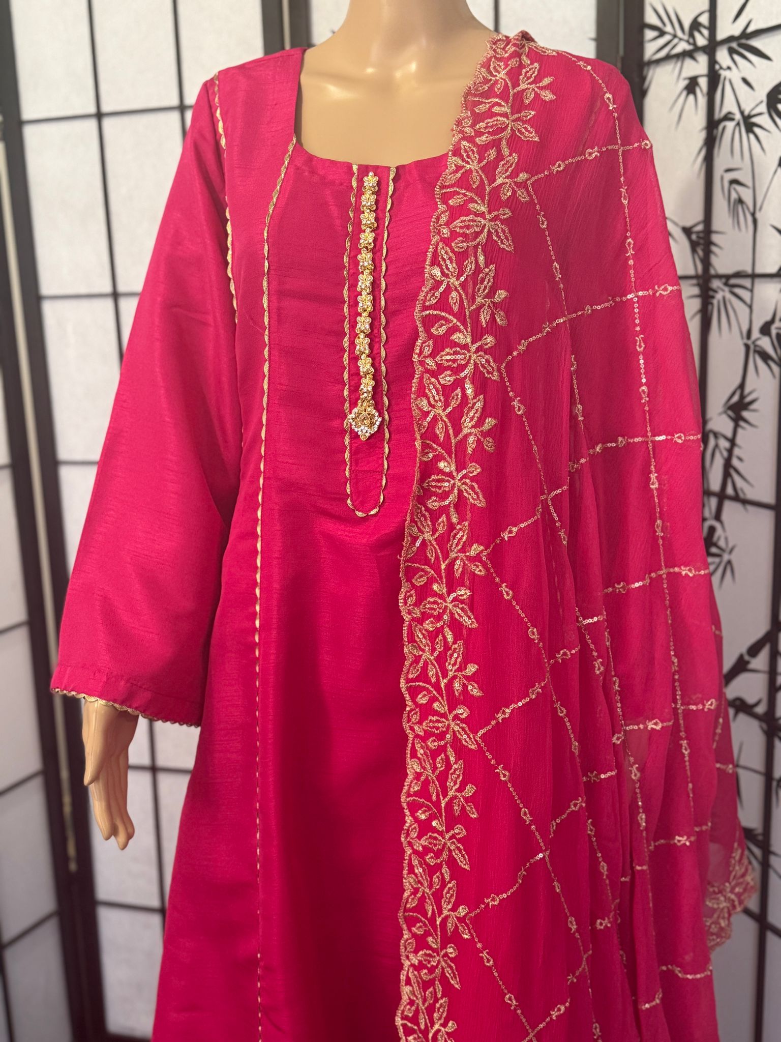 Exclusive Pink A-Line Ensemble