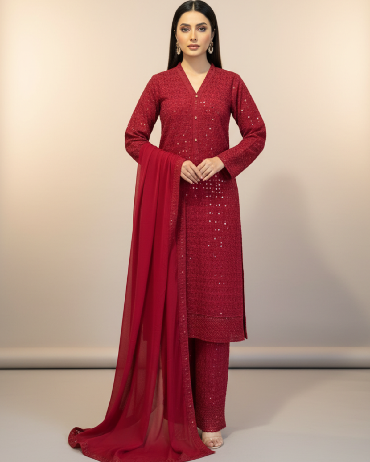 Exclusive Chikankari Festive Ensemble