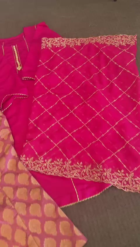 Exclusive Pink A-Line Ensemble