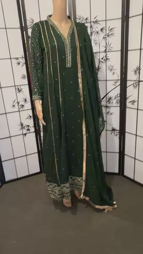 Embellished Resham Embroidered Anarkali Frock